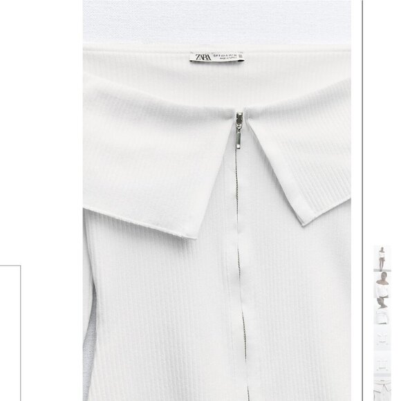 ZARA OFF-THE-SHOULDER RIBBED TOP Size M , L NEW WITH TAG! - Picture 6 of 6